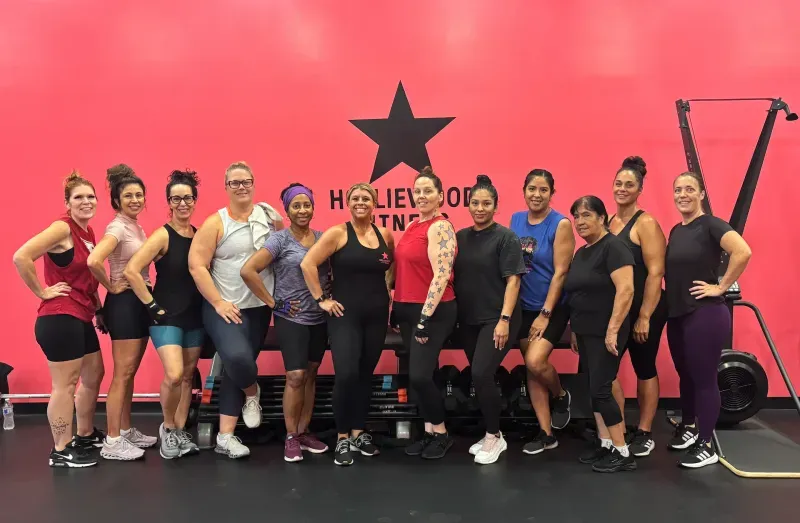 Members training together at Holliewood Fitness